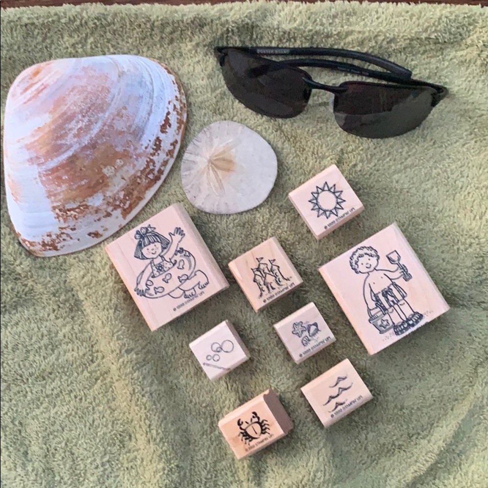 1999 Vintage Beach Theme Stamps - SU 😎